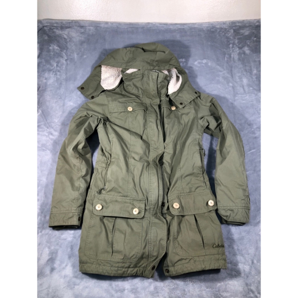 Cabelas women’s jacket Sherpa hood size small - Picture 1 of 3